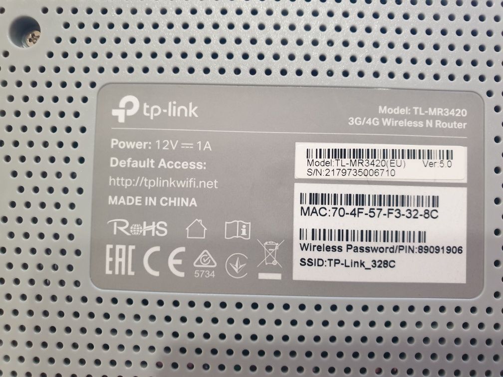 Router TP-LINK TL-MR3420