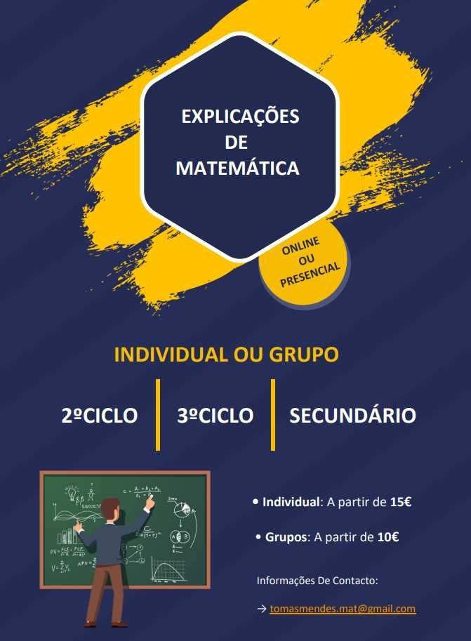 Explicações De Matemática JÁ!