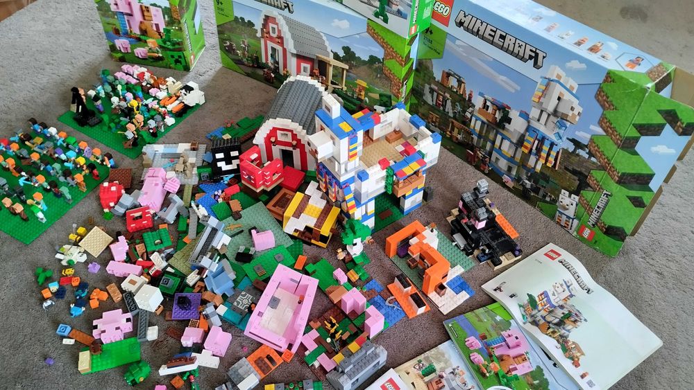 LEGO Minecraft zestawy ponad 100 figurek