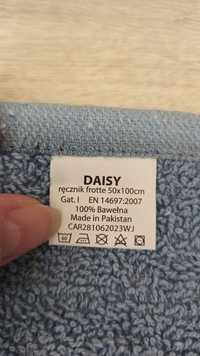 Nowe 2 ręczniki Daisy 50x100cm frotte 100% bawełny gat l