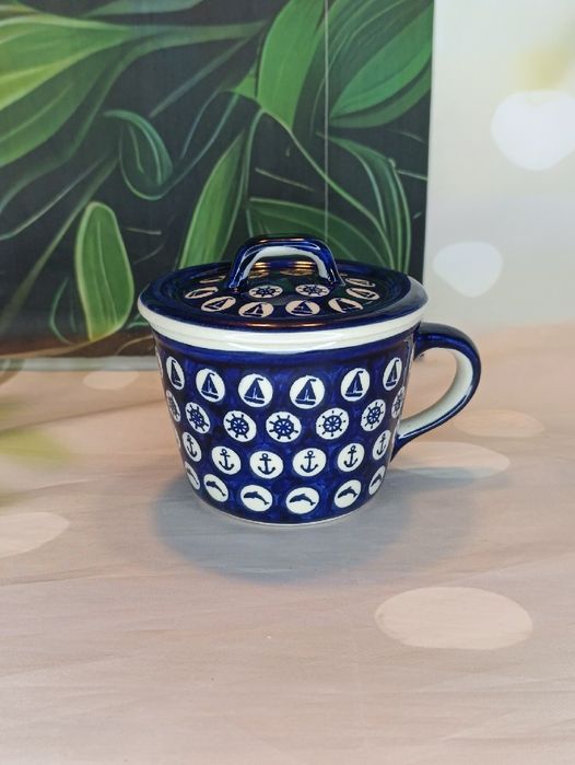 Smalcówka ceramiczna pojemnik  na dżem owsiankę ceramika Bolesławiec