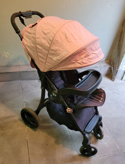 Wózek spacerowy Kinderkraft + osłona przeciwdeszczowa – stan dobry