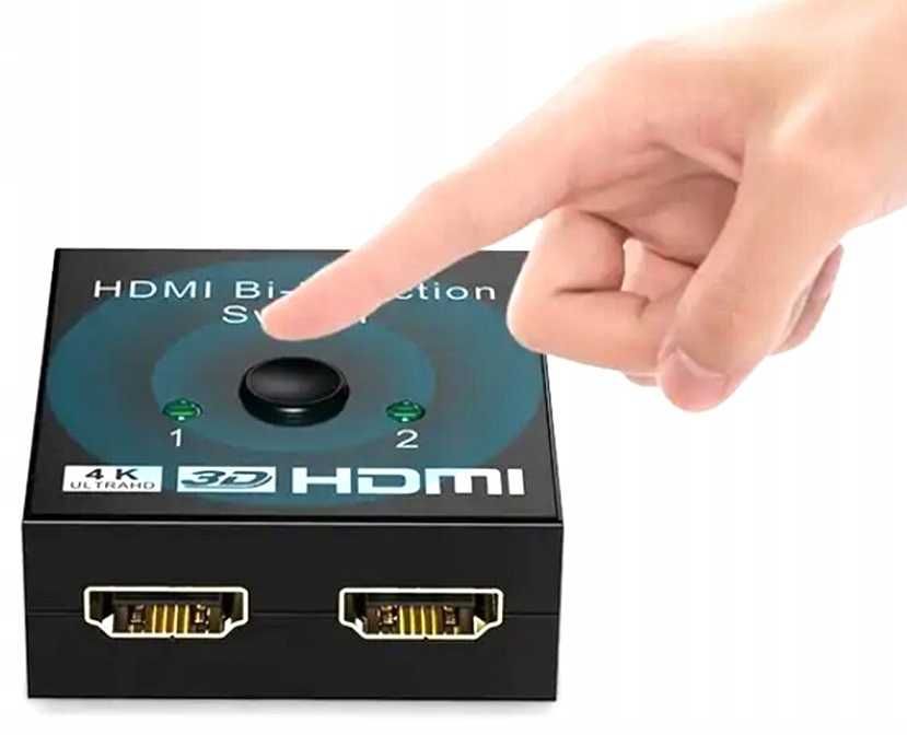 Rozdzielacz sygnału na 2 HDMI Splitter 4K Full HD 3D * Video- Play