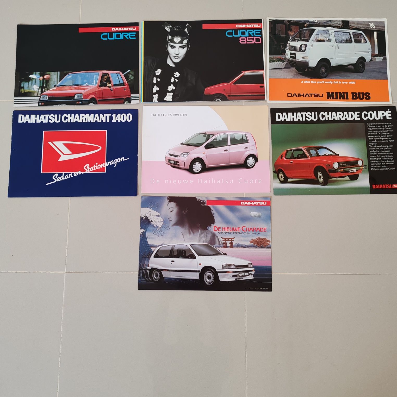 Catálogos publicitários Daihatsu