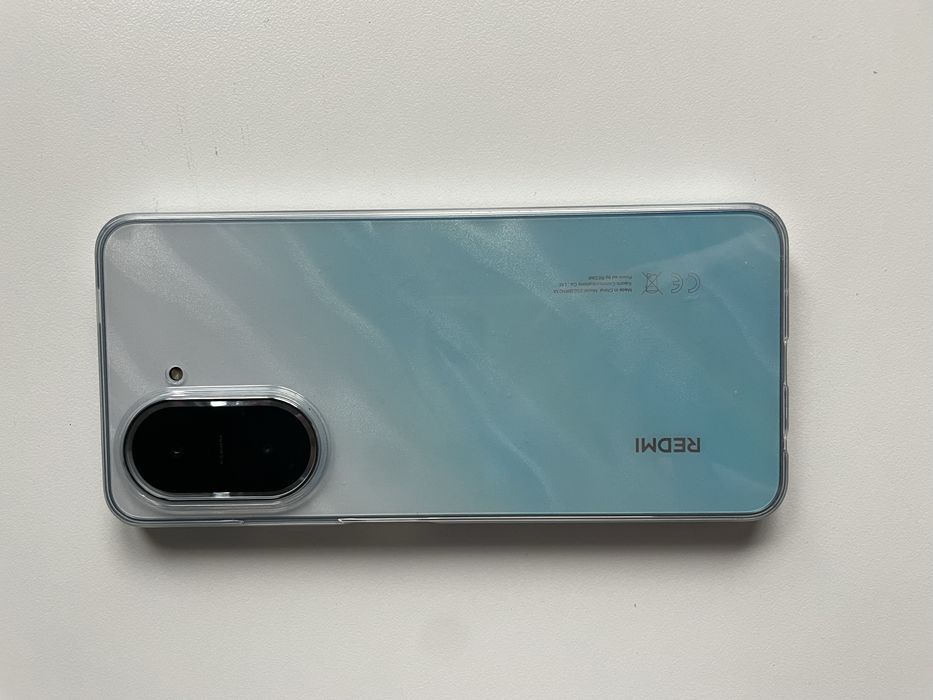 Telefon redmi A5 duzy niebieski etui folia jak nowy
