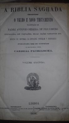 A Bíblia Sagrada - 4 Volumes - 1852
