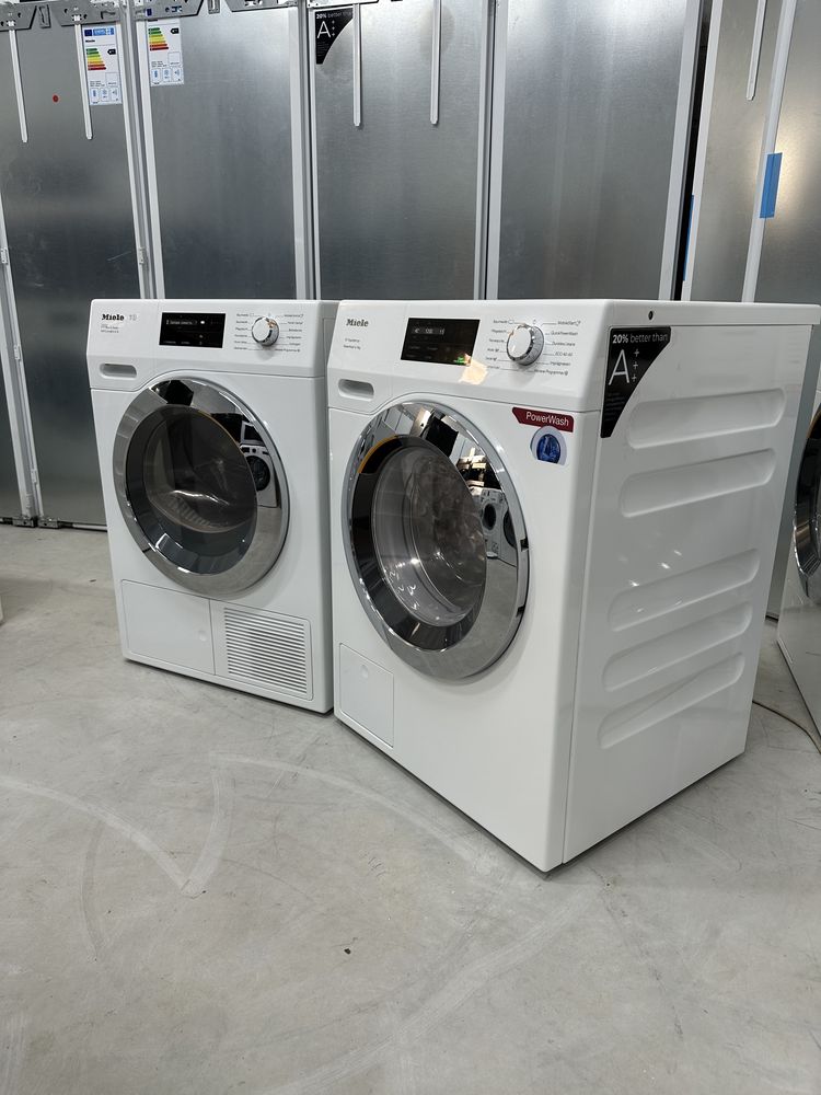 Комплект Miele TCJ 690 WEG 375 пральна сушильна машина