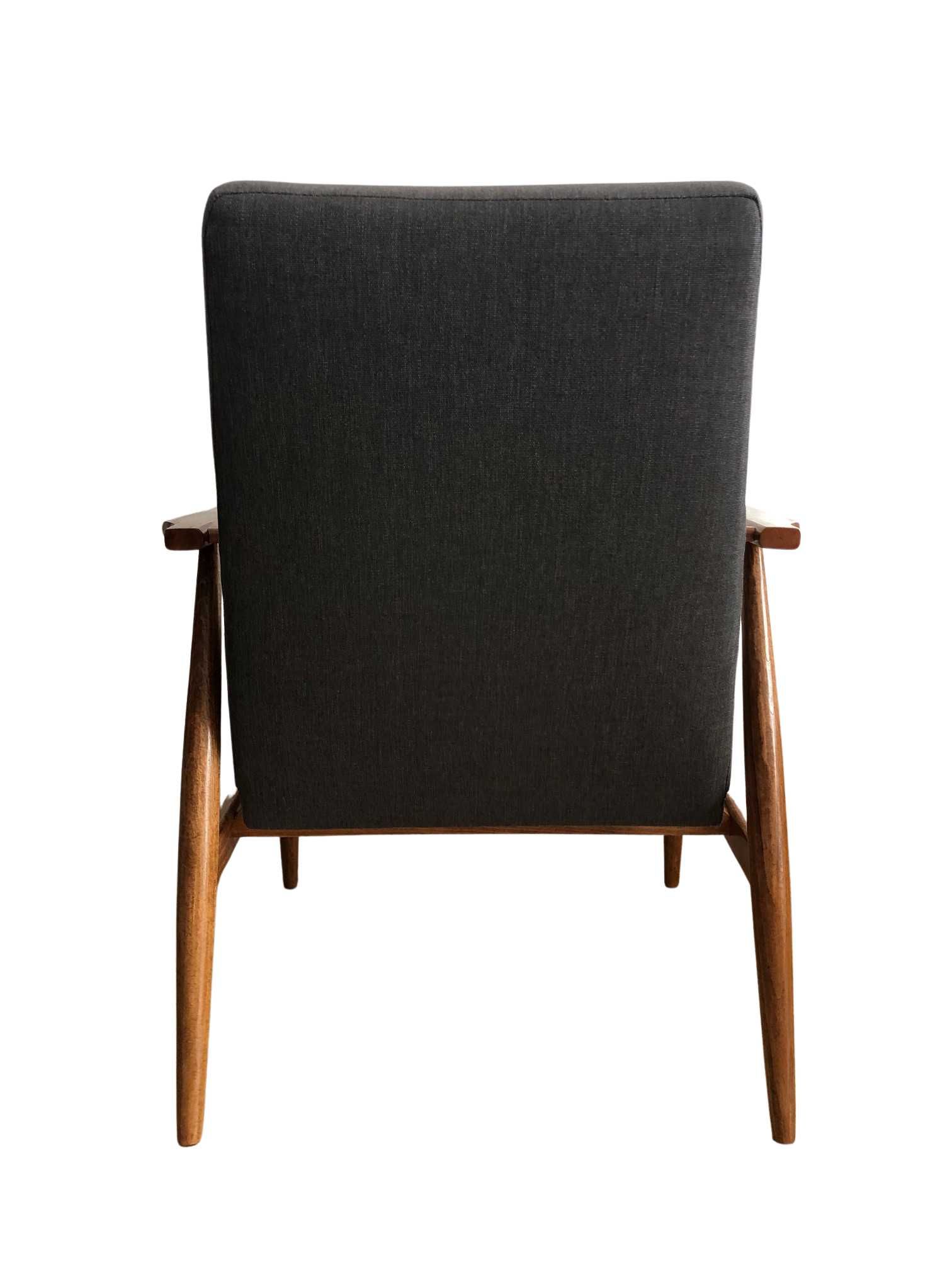 Fotele prl po renowacji, H. Lis, lata 60te, duńska tkanina Kvadrat
