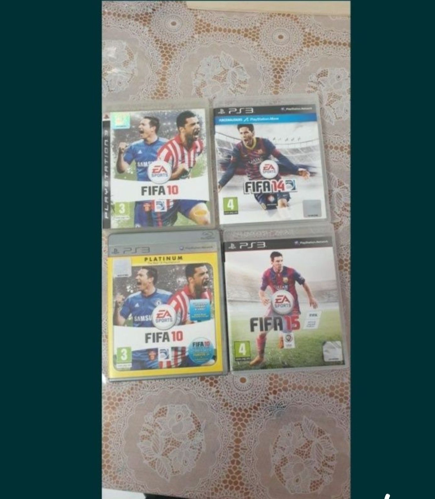 Jogos ps3 usados 2 FIFA 10 e FIFA 15