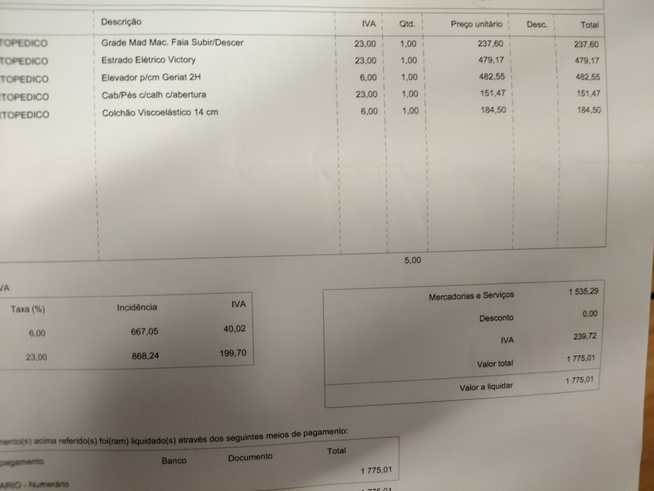 Cama ortopédica articulada - Orthos