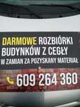 Darmowe rozbiórki budynków za cegłę itd