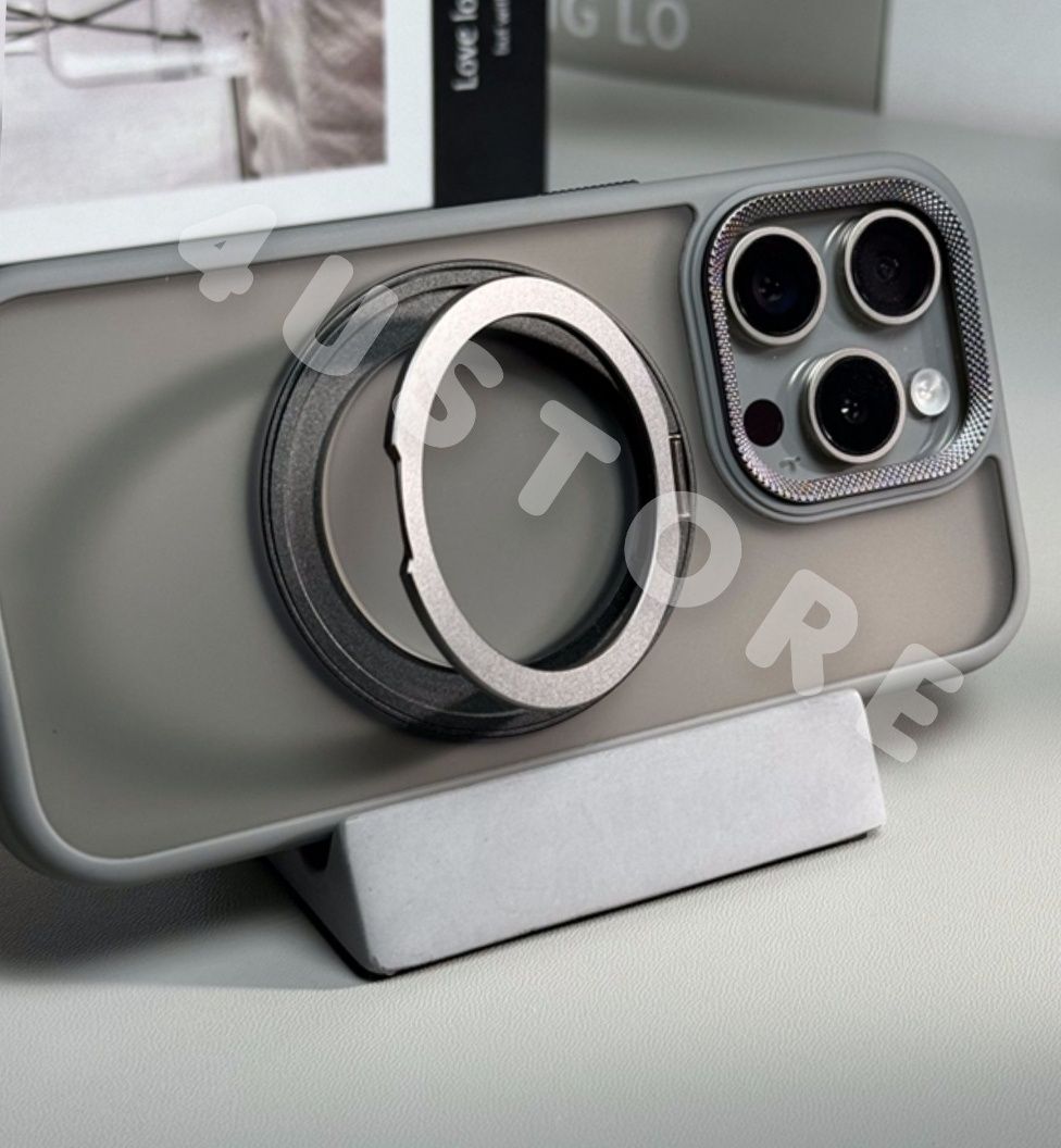 Чехол Matt Ring Magsafe на iPhone 15 16 Pro Max чохол матовий кільце