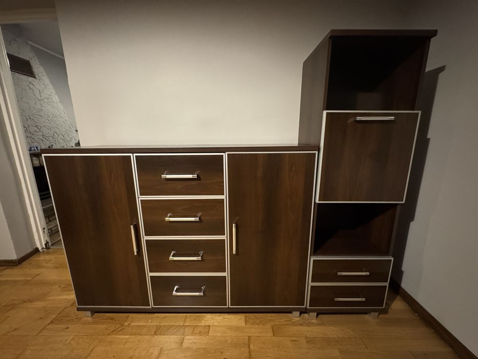 Zestaw bodzio wenge komoda, barek, szafka rtv