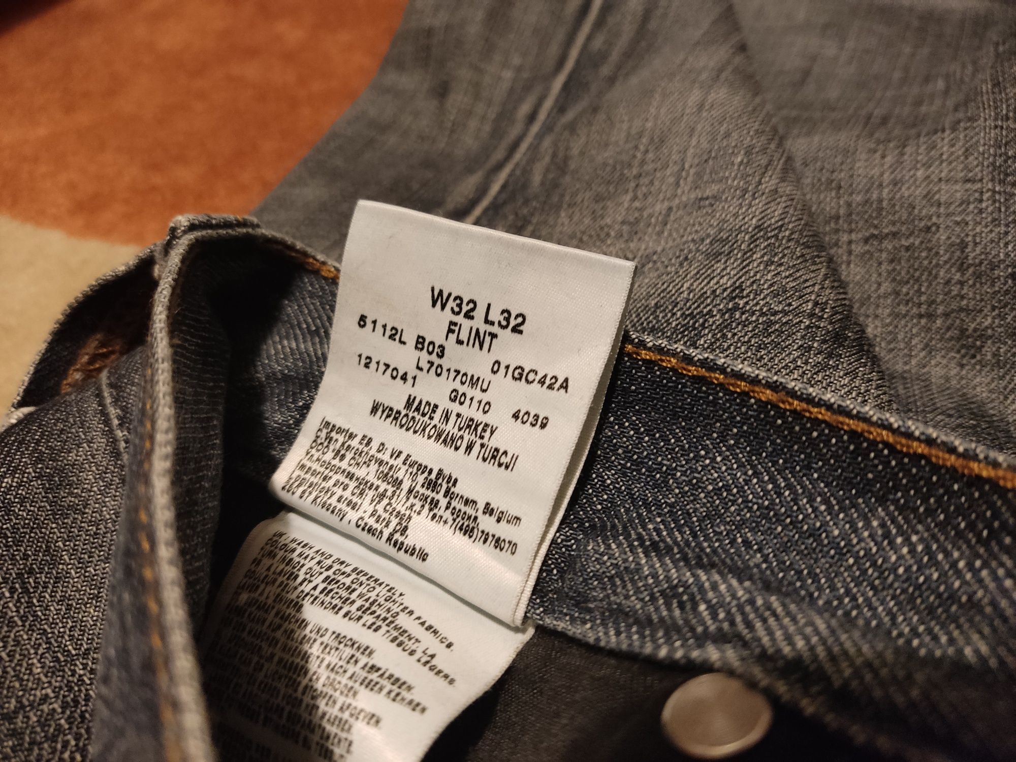Spodnie męskie jeans Lee Flint W32 L32 lekko uszkodzone