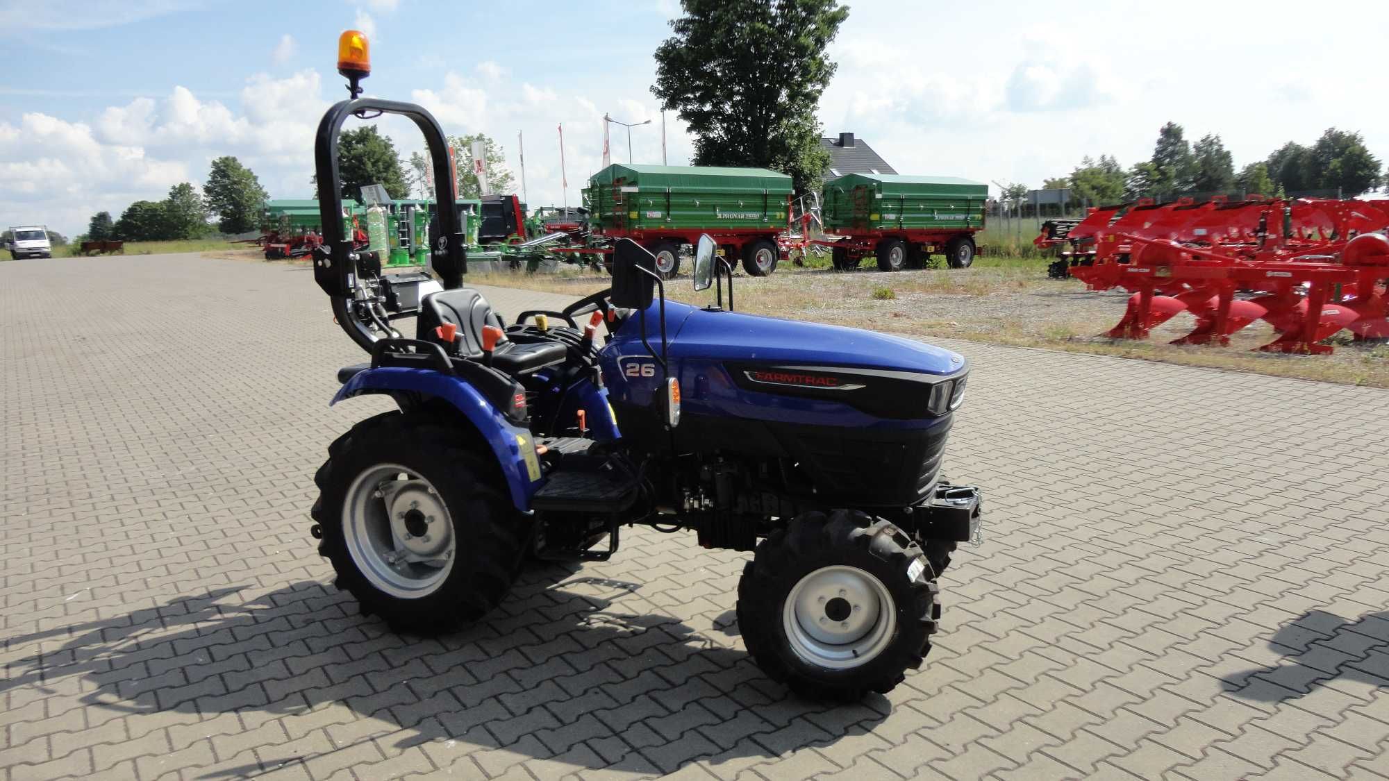 Ciągnik Ogrodowy rolniczy komunalny sadowniczy 26KM Farmtrac 26 4WD