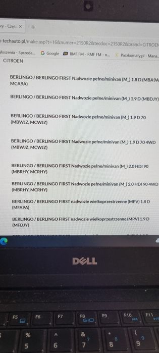 Linka sprzęgła citroen berlingo peugeot partner 306 nowa oryginał