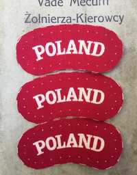 II Korpus Polski - naszywki "POLAND"- idealne - 3 szt.