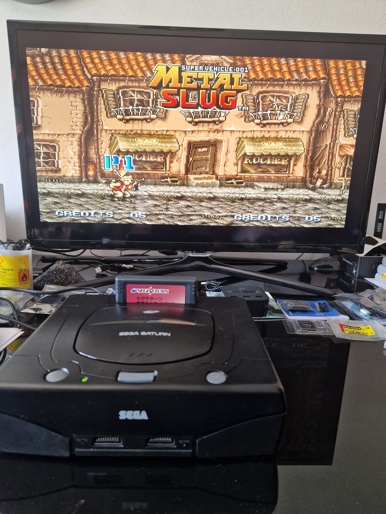 Expansão memória original Sega Saturn Testado