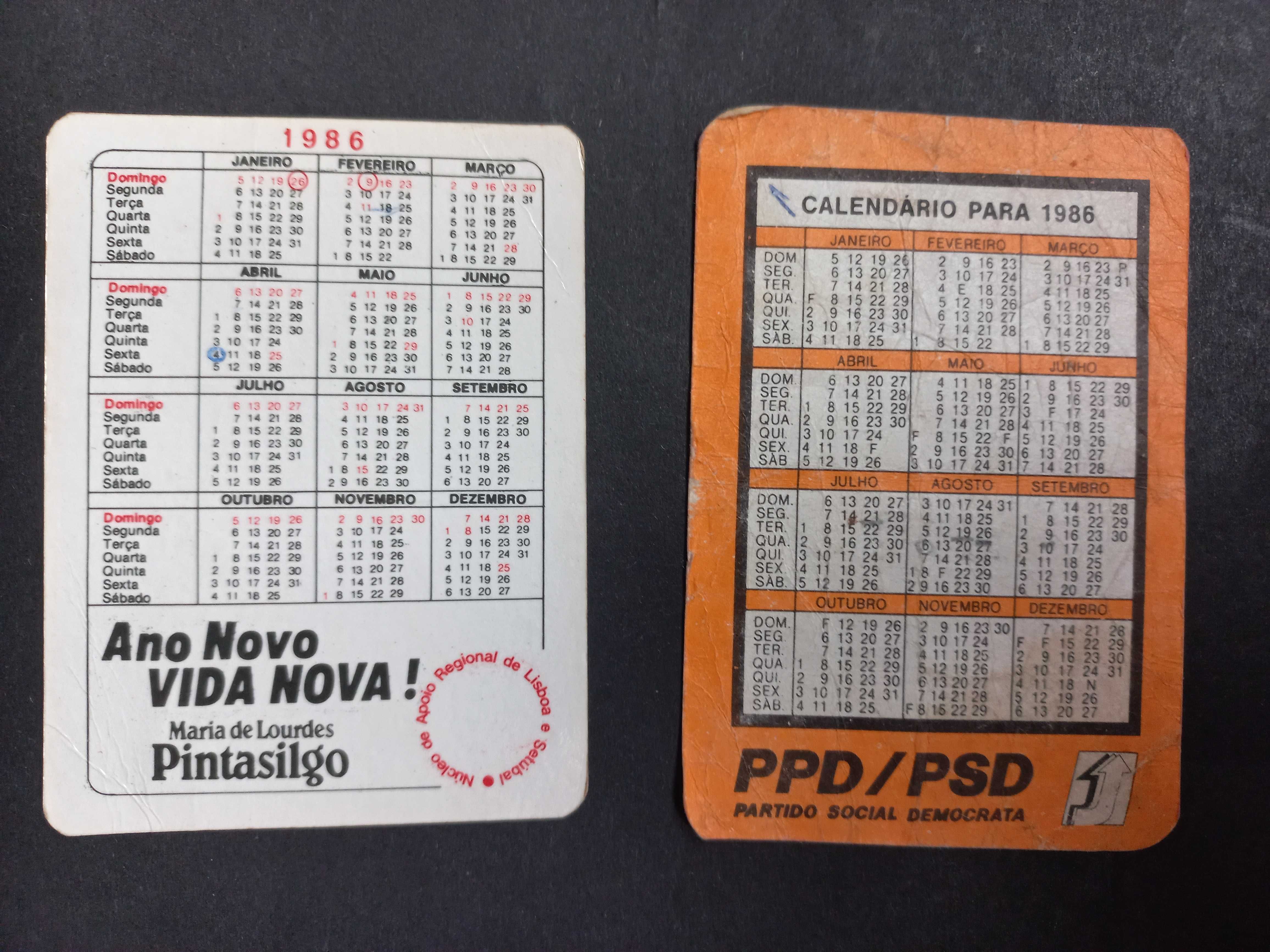 Calendários (Vários)