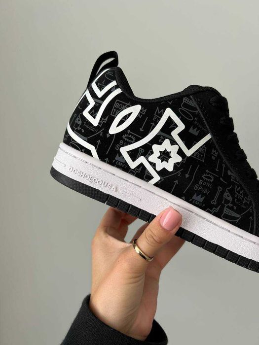 !SALE! DC Shoes Graffiti Black White 37 38 39 40 41 дс дісі графіті