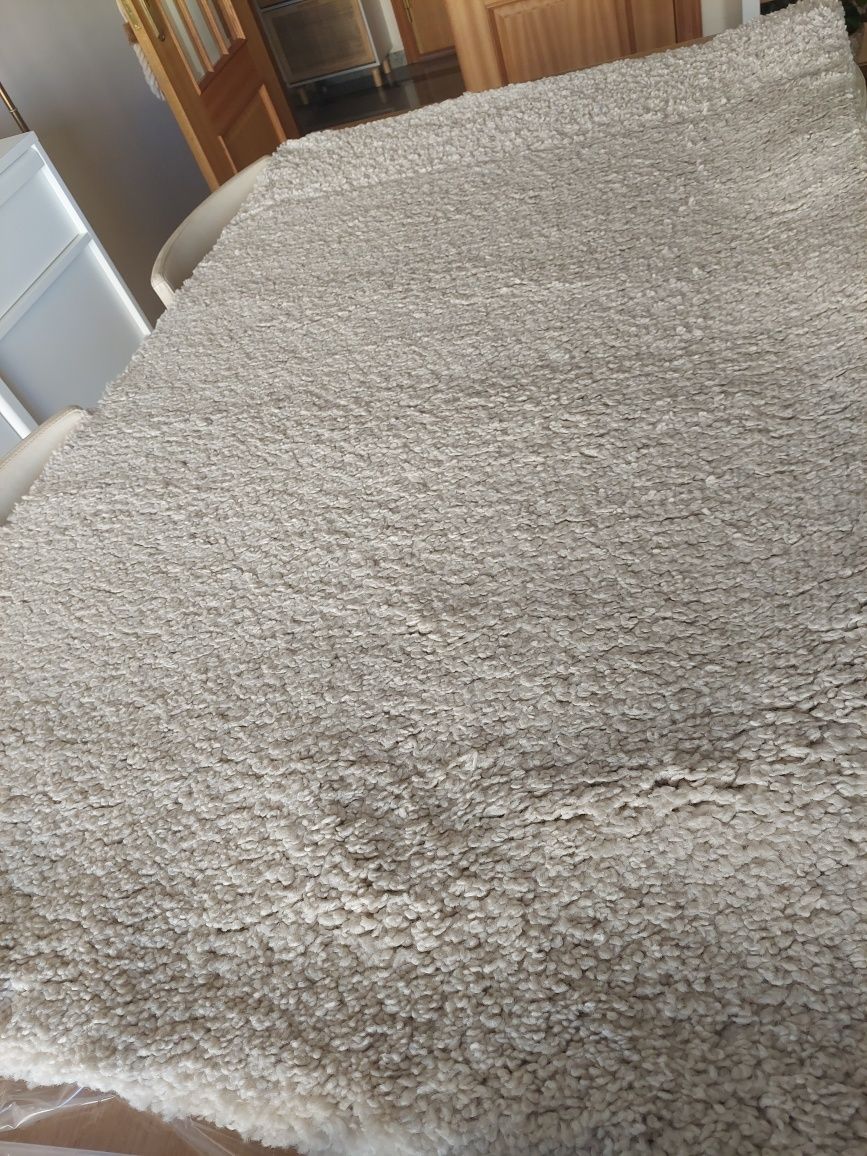 Carpete Carpet Vista creme pelo alto 160x110