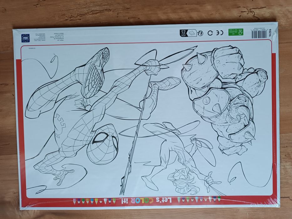 Nowe puzzle Spiderman z kolorowanką