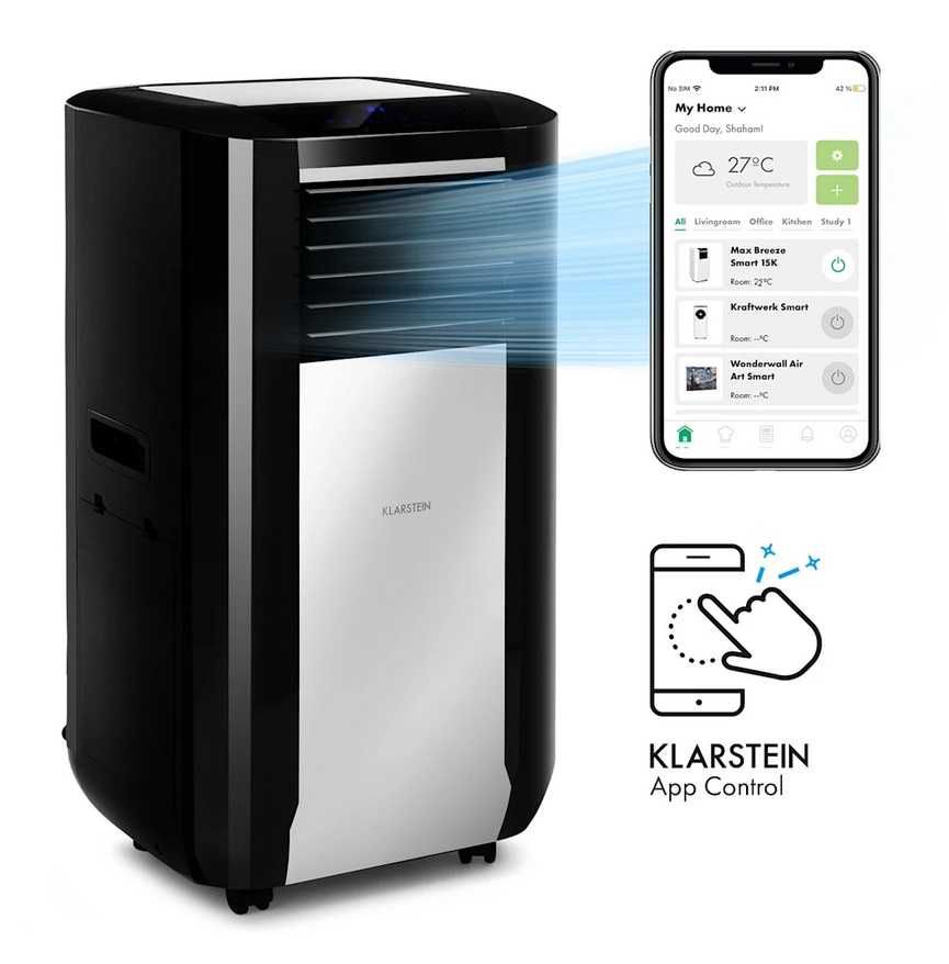 Klimatyzacja mocna i osuszacz WiFi  15000 BTU/h  Klarstein    G-220