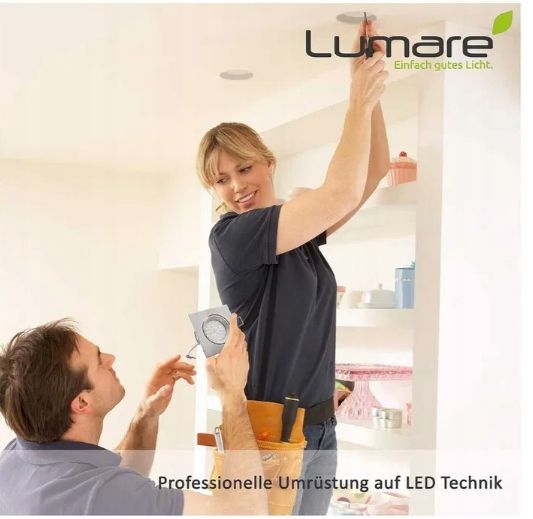 Lumare Reflektor Led Do Zabudowy 4 W 2700 K lp44 9 Sztuk