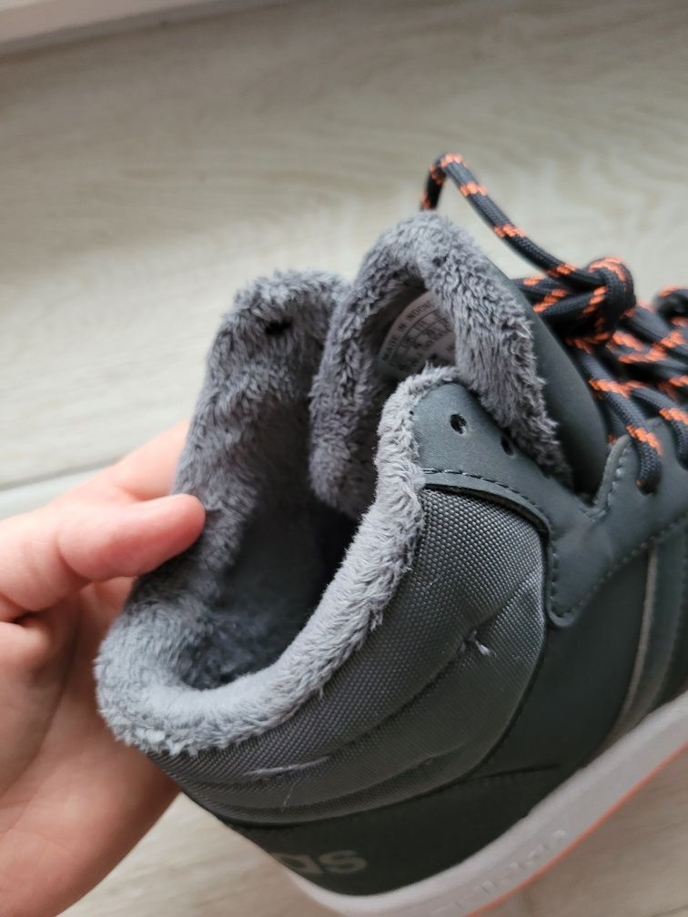 Nowe ocieplane buty za kostkę zimowe-jesienne męskie Adidas Hoops 2.0