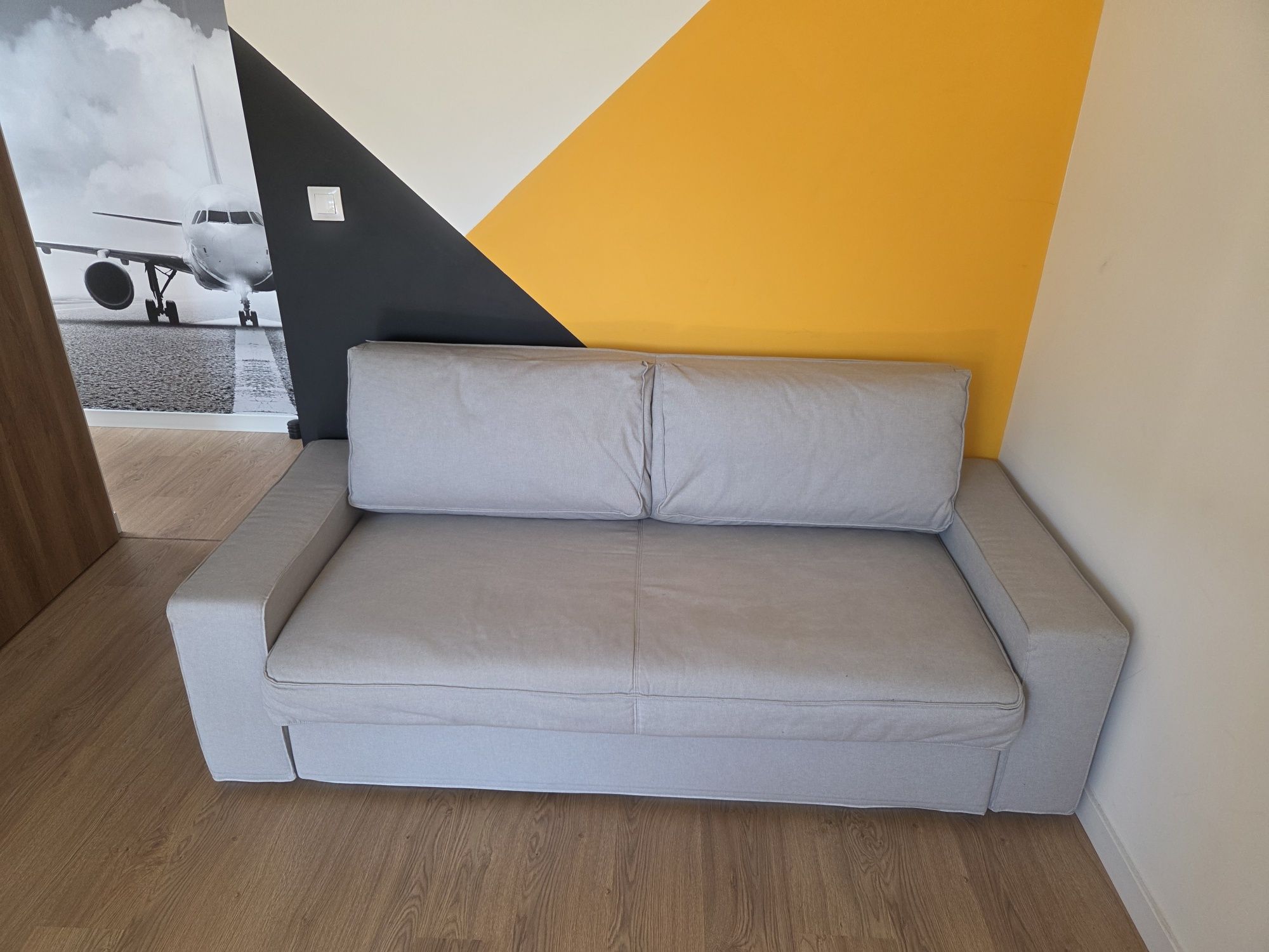Sofa 3 osobowa, kanapa w stylu skandynawskim z funkcją spania IKEA