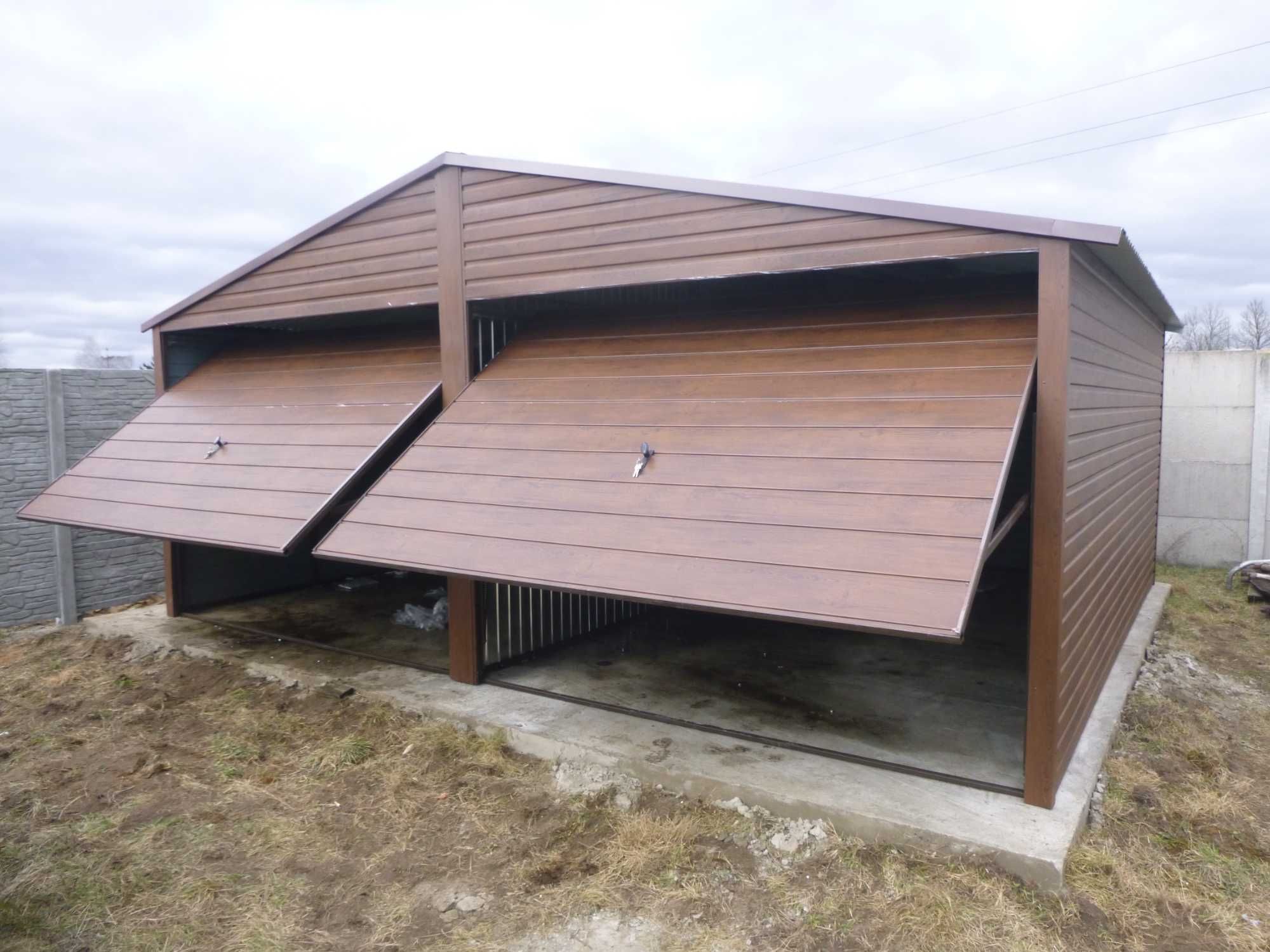 Garaż dwustanowiskowy 6x5 garaże blaszaki transport + montaż Gratis