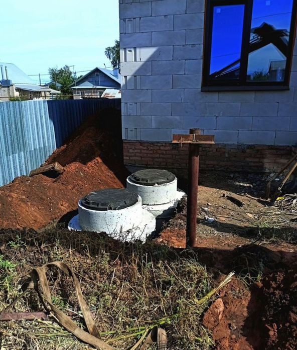 Каналізація з бетонних кілець септик - ТУ50 під ключ за один день