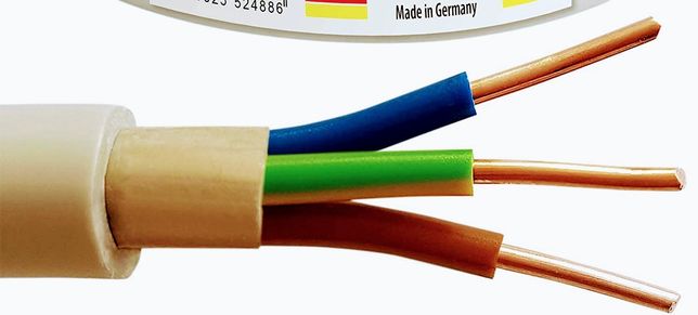 Kabel instalacyjny elektryczny 3x2,5 ydy 3x2.5 NYM-J 50m nowy