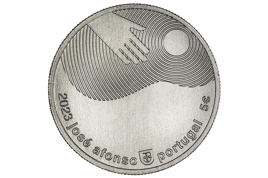 Moeda comemorativa 5€ Zeca Afonso 2023 José Afonso Providência NOVO