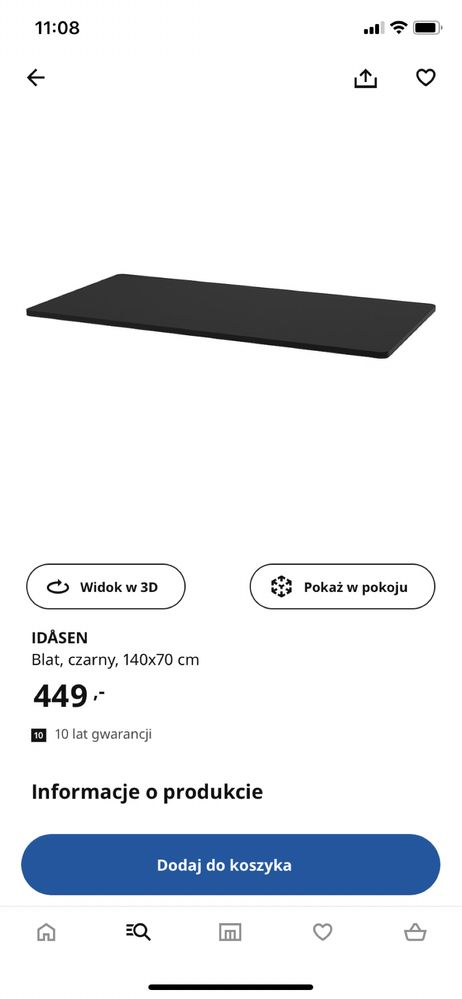 Ikea biyrko/ stół na koziołkach