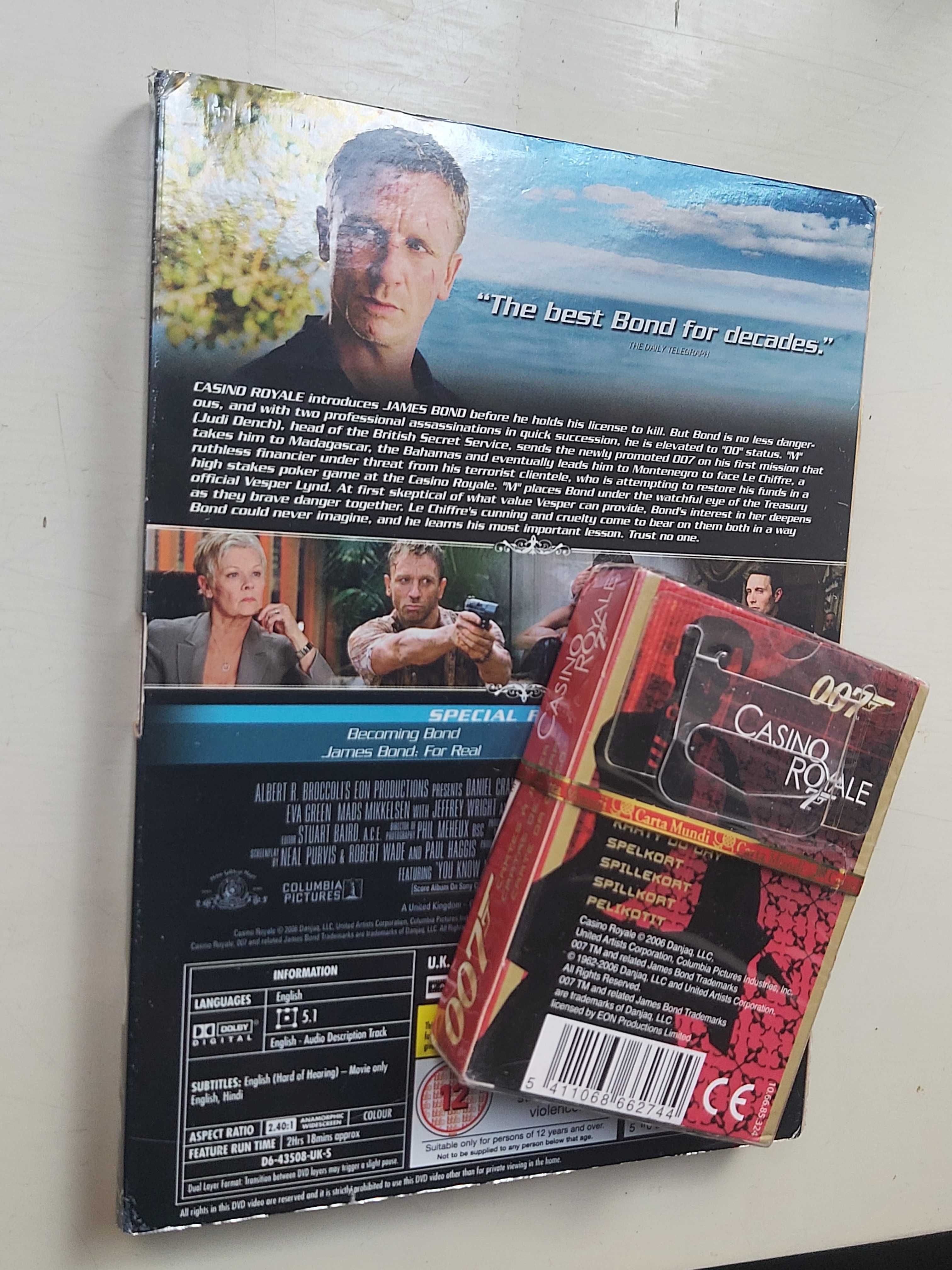 Casino Royale 2 DVD kolekcjonerska i karty do gry 007 James Bond