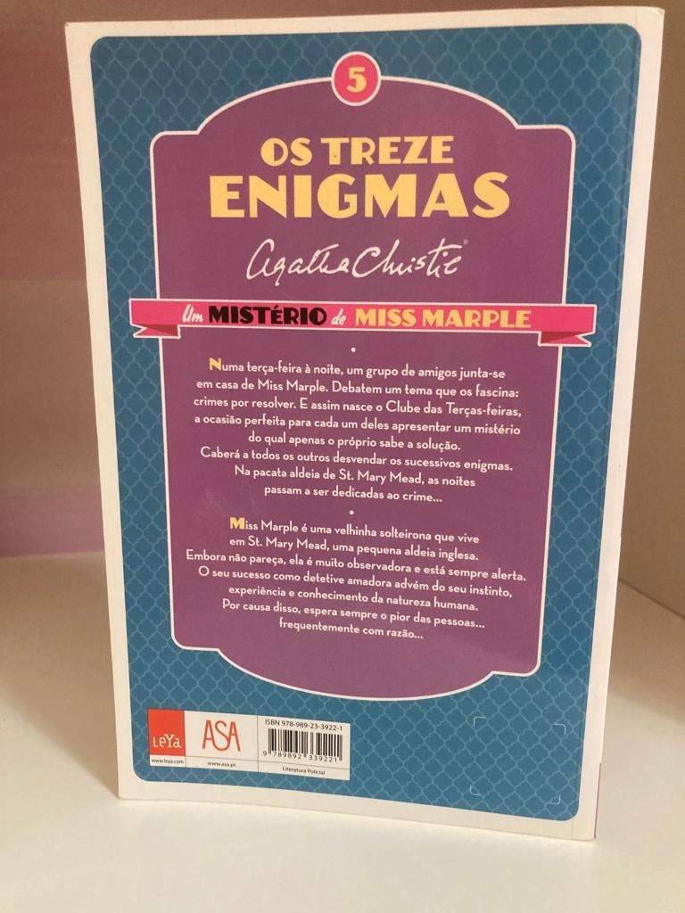 Livro: “Os treze enigmas- um mistério miss marple” Agatha Christie