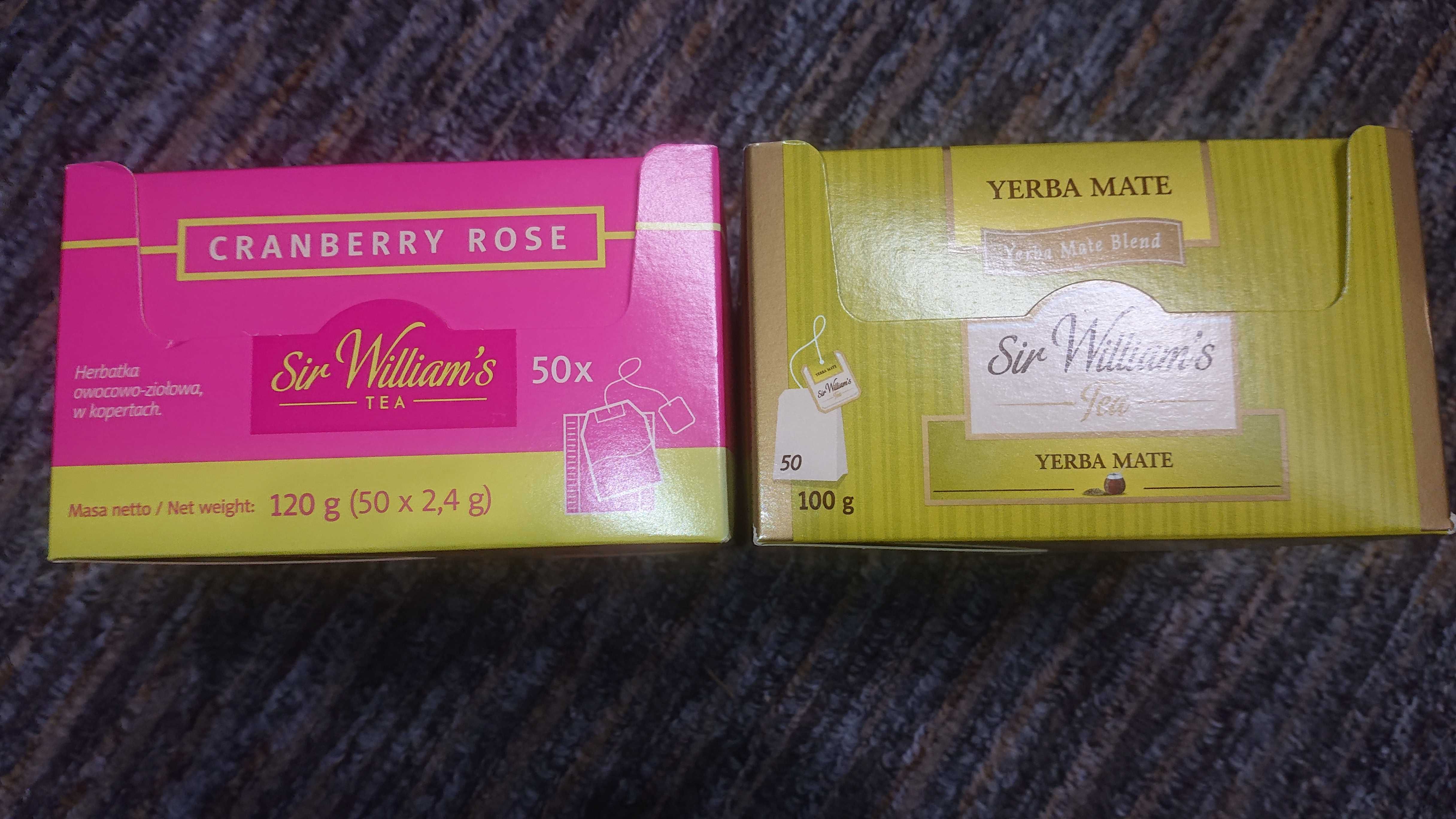 2 x NOWA herbata Sir William's / Cranberry rose / Yerba mate