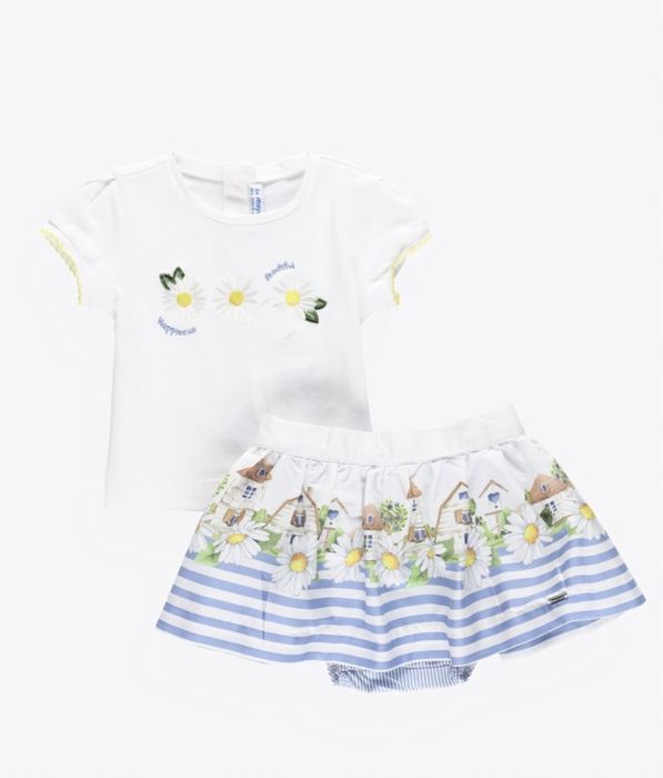 Komplet koszulka spódniczka Mayoral roz. 6M