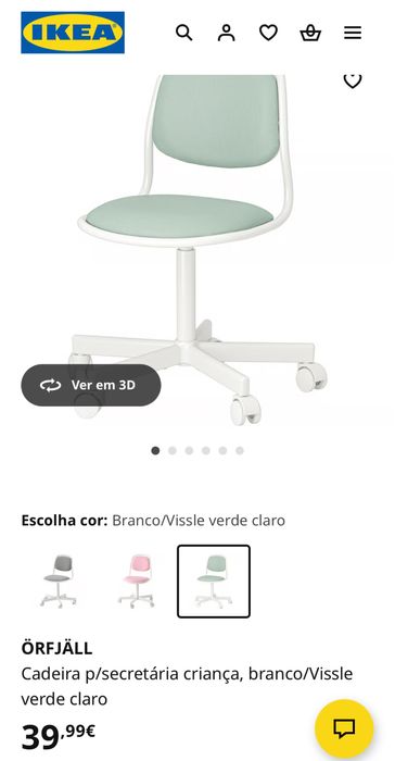 Cadeira giratória para criança Ikea