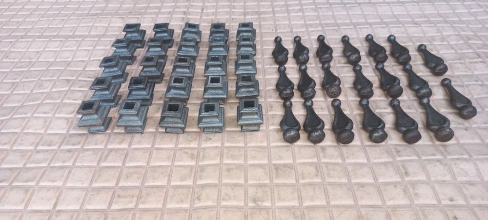 Елементи декору для кованих виробів: вставки та накінечники, нов.стан