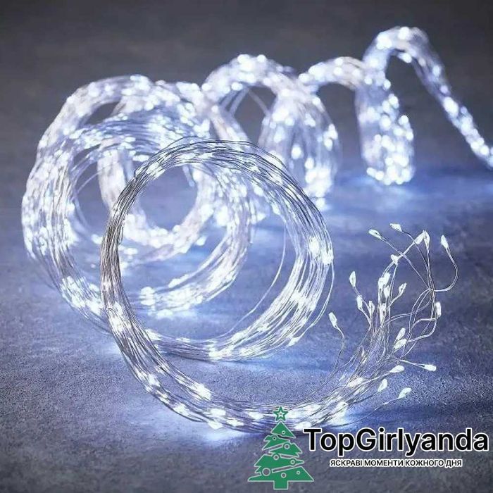 Гірлянда Кінський хвіст, пучок РОСА від USB або розетки