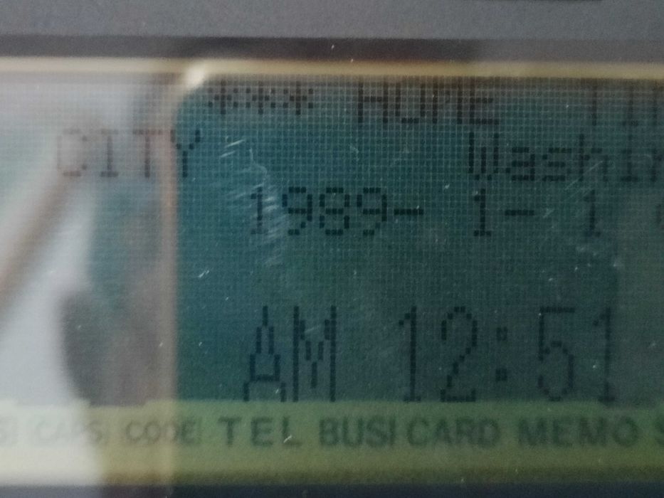 Antiga agenda pessoal Casio