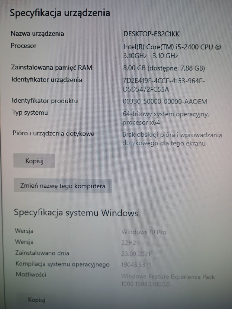 Komputer stacjonarny OptiFlex 990