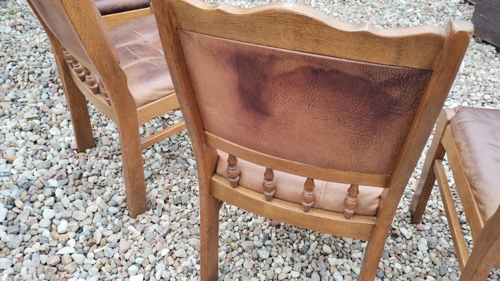 4 krzesła lite drewno