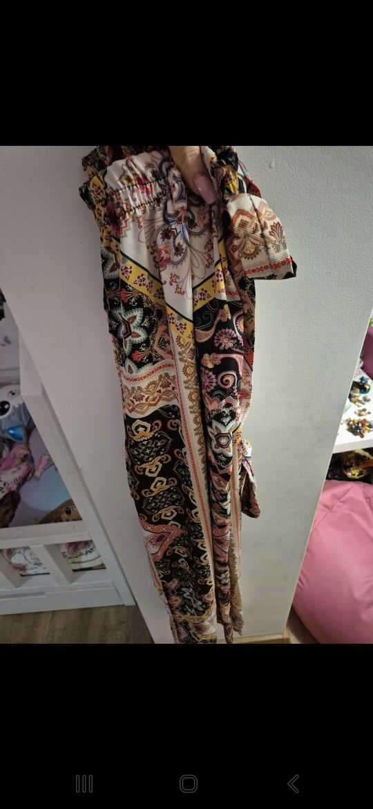 Spodnie szerokie kolorowe