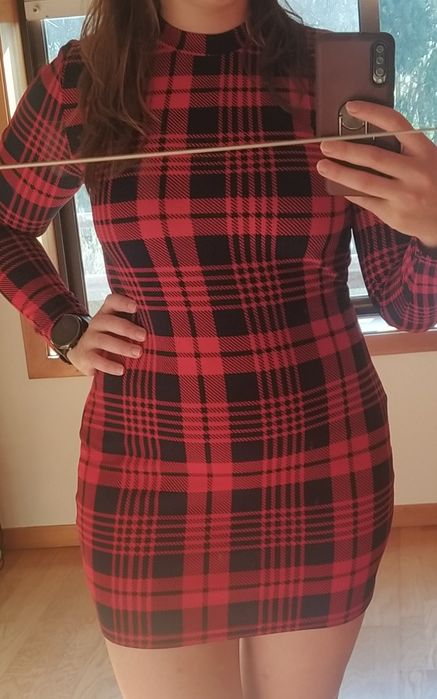 Vestido mangas compridas