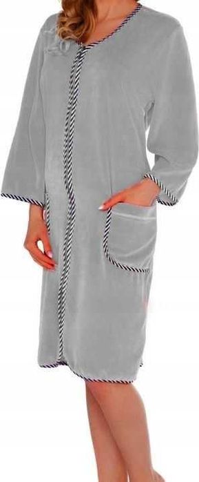 Szlafrok damski welur welurowy polski polska kolory suwak rozm.M-6XL