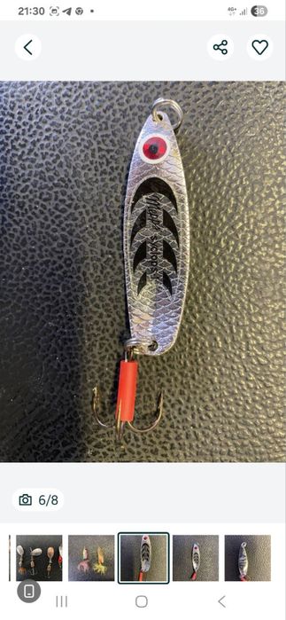 Силиконовые рыбацкие приманки блёсна