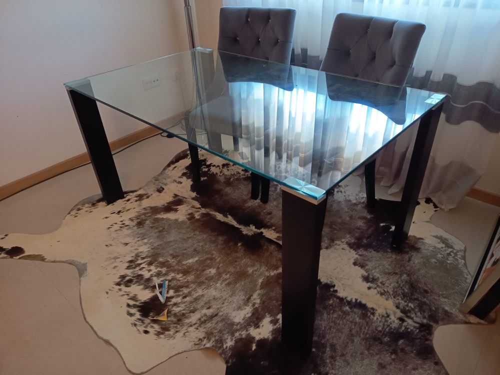Mesa sala jantar vidro temperado